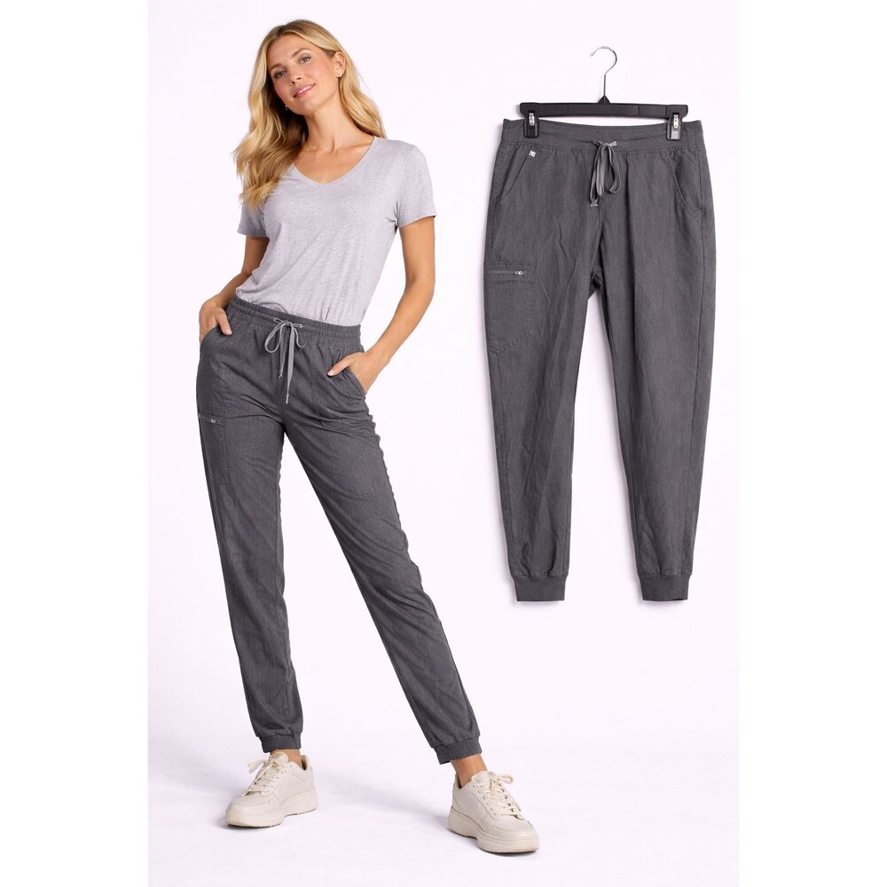 Figs Zamora Jogger Scrub Pants Technical Collection Size Small Gray Womens